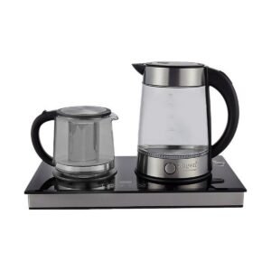 چای ساز روگن مدل RU1520 ظرفیت ۱.۷ لیتر با کتری پیرکس